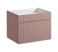 Vente-unique - Mueble Flotante Rosa