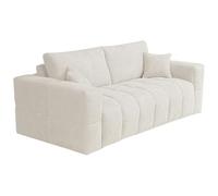 Vente-unique - Sofá Cama 3 plazas Issoro - poliéster - Beige