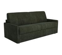 Vente-unique - Sofá Cama 4 plazas Calife - poliéster - Verde Pino