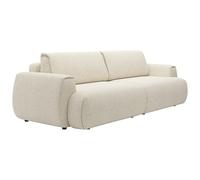 Vente-unique - Sofá Cama 4 plazas Monelia - poliéster - Beige
