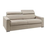 Vente-unique - Sofá Cama 4 plazas - poliéster - Beige