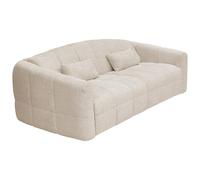 Vente-unique - Sofá Cama 4 plazas Retuna - poliéster - Beige