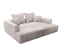 Vente-unique - Sofá de 3 plazas con Asiento Confortable y Profundo de Pana Beige PINETA