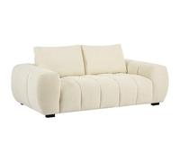 Vente-unique - Sofá Fijo 3 plazas Berenia - poliéster - Beige