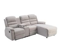 Vente-unique-Sofá rinconera (ángulo Derecho) Relax de Tela Beige Macedonia
