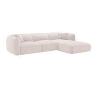 Vente-unique-Sofá rinconera Derecho de Tela Beige CAMILIO de Maison CÈphy