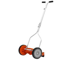VENTEO - Cortacésped manual helicoidal de césped 4 cuchillas 35 cm | Altura ajustable 1,27 a 4,45 cm Corte preciso | Cortacésped manual ecológico sin electricidad silenciosa | Cortacésped jardín