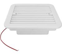 Ventilación lateral. Remolque refrigerado de color blanco, resistente al polvo, accesorio para camiones de reparto. Mejora la circulación del aire.