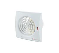 Ventilación VEN-100-QUIET ventilador extractor de bajo nivel de ruido de nergética para baño o cocina estándar para conductos de 100 mm, color blanco