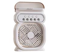Ventilador Aire Acondicionado Pequeño Refrigerador de Aire Doméstico Luz LED Humidificador Ventilador de Ajuste de Aire Ventilador de Oficina