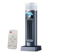 Ventilador Aire Acondicionado Portátil, Mini Ventilador Torre Enfriador Aire para Dormitorio, Ventiladores con Control Remoto Depósito Agua, Ventiladores Pie Air Acondicionado Alimentación USB