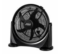 Ventilador Box Fan AQUA 20 Pulgadas 90W Turbo Force Power | Circulador de Aire Silencioso | 3 Velocidades | Cabezal Inclinable | Bajo Consumo Eco Silence | Ventilador de Suelo para Hogar, Oficina y