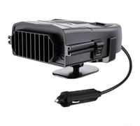 Ventilador Calefactor 12V ABS Frío Calor Ventilador Calefactor(Black) | Giro 360° horizontal, 60° vertical, flujo aire direccional, desempañado para rápido, parabrisas limpio