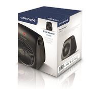 Ventilador calefactor con protección contra sobrecalentamiento 2000W negro