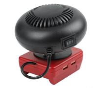 Ventilador Calefactor Herramientas 20V Silencioso ABS | dual frío/calor, interruptor simple, uso para versátil en invierno y verano, compatible baterías 18V-20V(A)