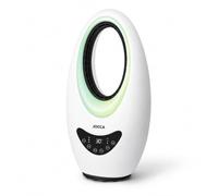 Ventilador Calefactor Sin Aspas Frío y Calor 2000W con Mando a Distancia | Control Táctil y Oscilación | Luces LED 4 Colores | Termostato Regulable 15-40°C | Temporizador