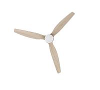 Cecotec Ventilador de techo EnergySilence Aero 5300 White&Wood 52" 30W Motor DC Luz LED con mando