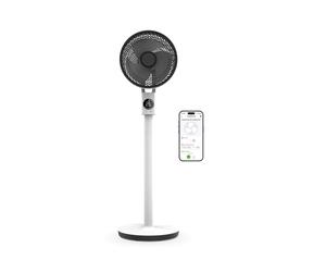 Ventilador circulador de aire de pie Meaco MeacoFan Sefte 10 PRO, con batería y app, silencioso, portátil, 12 velocidades, oscilación automática, blanco - Nuevo