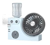 Ventilador con niebla recargable por USB, circulador de aire de | Ventilador portátil para oficina, dormitorio, verano, hogar, escritorio, interior