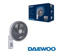 Ventilador daewoo high speed 80w 10' 25cm pared con mando