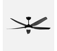 Ventilador dc altea abrila negro 142 cm, 24w, 5 aspas, 6 velocidades,