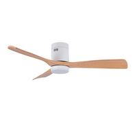 Ventilador dc céfiro on blanco/haya, 3 aspas, 40w led 3000-4000-6500k