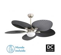 Ventilador LED con motor DC modelo CHAW niquel FABRILAMP