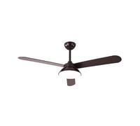 Ventilador DC modelo UMI marron led 24w aspas reversibles FABRILAMP