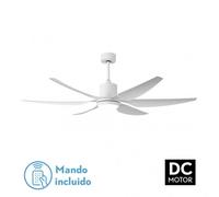 Ventilador dc otto 24w 2950lm blanco 6 aspas blancas reg.x167d 3000-40
