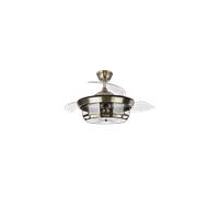 Ventilador Dc Tornado Mini Cuero 3aspas Desplegables 6velocidades