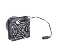 Ventilador de 80 mm, 12 V, 0,33 A, diseño de doble rodamiento de bolas, para invernadero, casa de mascotas y humo de soldadura, ventilador de mantenimiento extraíble para casas de mascotas