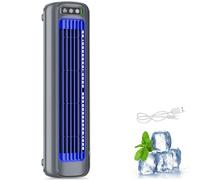 Ventilador de aire acondicionado portátil, ventilador de refrigeración Personal recargable de 3 velocidades, refrigerador de aire de escritorio pequeño y silencioso para dormitorio de oficina gray