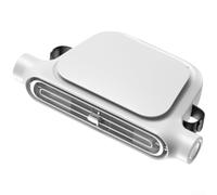 Ventilador de asiento de coche recargable por USB con 3000 mAh, fuerte flujo de aire turbo de doble canal, refrigeración ajustable de tres velocidades para asientos delanteros y traseros (conector