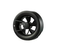 Ventilador de baño de bajo consumo Arc negro NW 100mm ventilador de escape te...