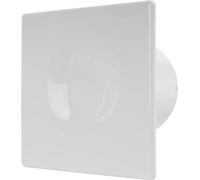 Ventilador de baño de doble conducto, para pared o techo, de 100 mm, silencioso y eficiente, ideal para diferentes espacios y aplicaciones