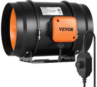 Ventilador de canal en línea de 126W para extracción de humos, sistema de ventilación HVAC, kit de ventilador de extracción de aire acondicionado