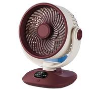 Ventilador de circulación de aire, recargable, con velocidad ajustable, color beige y marrón