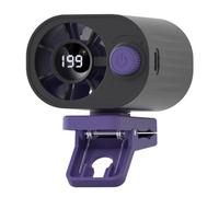 Ventilador de clip - Ventilador eléctrico portátil sin cuchilla, refrigeración silenciosa con pantalla digital, dispositivo de flujo de aire ajustable | Flujo de aire compacto y ajustable para coche