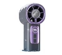 Ventilador de coche portátil de 199 velocidades con gancho de pinza y pantalla LED, ventilador de refrigeración portátil recargable por USB, potente flujo de aire para, adultos, viaje, con