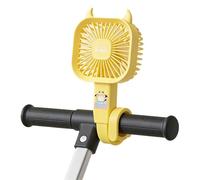 Ventilador de cochecito portátil de refrigeración plegable de silicona | Ventiladores Personales de Mano para Asientos de Auto Cunas de Bebé Bicicletas Patinetes Camping Cama Tienda