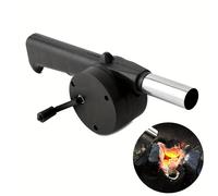Ventilador de con Manivela Manual, Sopladora Portátil para Parrilla con Control de Velocidad y Metálicas, Adecuado para Ollas de al , y Pícnic en Senderismo