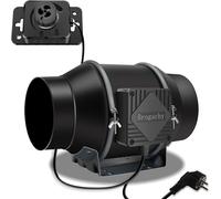 Ventilador de conducto de 150 mm, regulable sin trampilla, con un caudal de 689 m³/h y un nivel de ruido de 32 dBA. Ventilador de extracción