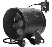 Ventilador de conducto de 150 mm - Ventilador de flujo forzado - 594 m³/h - Regulador de velocidad - Ventilador de extracción