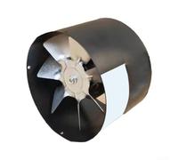 Ventilador de conducto en línea de 5 pulgadas Extractor de 115 mm con carcasa de metal para eliminación de humo de cocina, funcionamiento silencioso, flujo de aire de 450 m3 h, 2800 rpm, negro