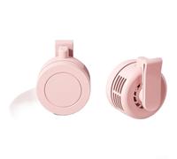 Ventilador de Cuello Portátil USB Recargable 3 Velocidades Giro 360 Grados Manos Libres para Deporte y Viaje Talla Única para verde(Blossom Pink)