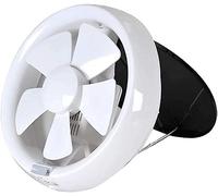 Ventilador de escape, descarga vertical blanca Ventilador de ventilación de techo Ventilador de escape de 8 pulgadas Potente cocina y baño Ventilador de escape silencioso Tipo de ventana redonda