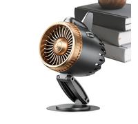 Ventilador De Escritorio De Avión 5 Velocidades Silencioso USB Recargable | Ventilador Exhibición Modelo Motor Escritorio Para Hogar Dormitorio Oficina Habitación Salón Camping Senderismo