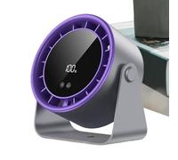 Ventilador de escritorio pequeño - 17 cm ABS PC, portátil Touch Quiet Cooling Device, Long Lasting Power Silent | Perfect for Handheld Travel Outdoor Office Room Camping, Personal Comfort Airflow Use
