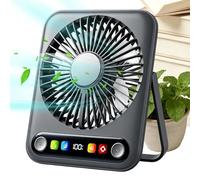 Ventilador De Escritorio Pequeño Y Silencioso | 100 Velocidades Recargable Enfriamiento Potente Flujo Aire | Ventilador De Mesa Silencioso | Para Dormir Siesta Hogar Dormitorio Oficina Aire Libre Play