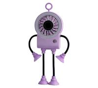 Ventilador de escritorio refrigerador personal recargable con forma de | Ventilador de escritorio portátil con ventosas para casa, cocina, dormitorio, playa, pícnic, Viag